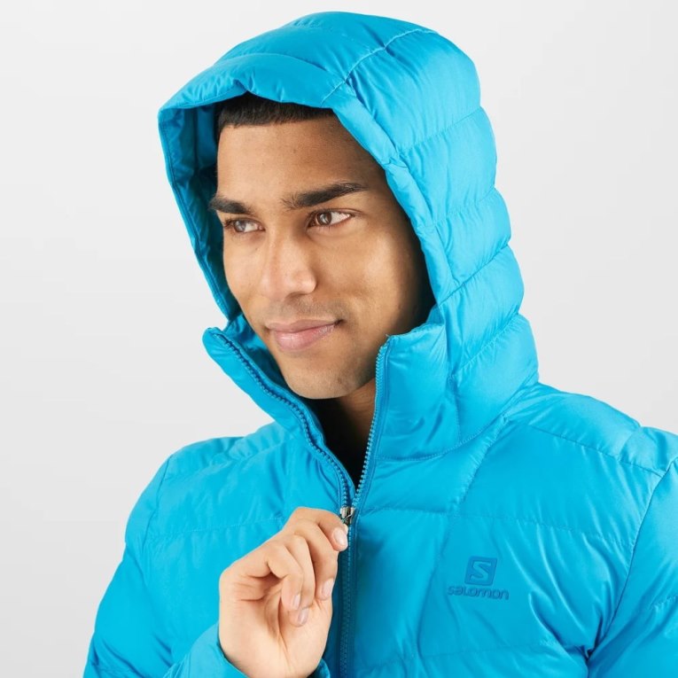 Turquoise Salomon Essential Xwarm Men's Insulated Jackets | PH 64397L